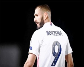 Karim Benzima Football paint by numbers