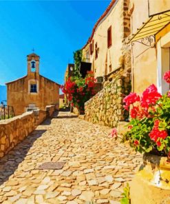 France Corsica Streets paint by numbers