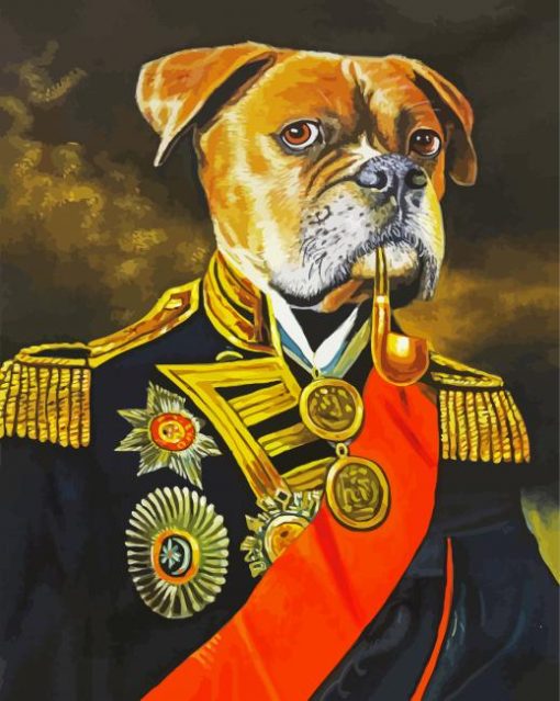 General Dog Animal paint by numbers