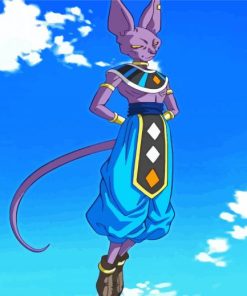 God Beerus Dragon Ball Z paint by numbers