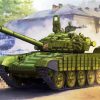 Military Green Battle Tank paint by numbers