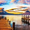 Guatemala Lake Atitlan At Sunset paint by numbers