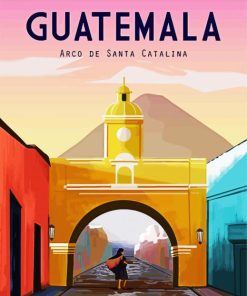 Guatemala Poster paint by numbers