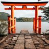 Hakone Shrine Japan paint by numbers