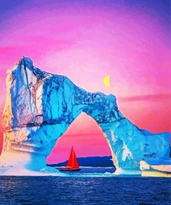 Iceberg Arch Greenland paint by numbers