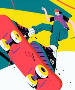 Aesthetic Skater Art paint by numbers