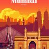 India Mumbai Poster paint by numbers