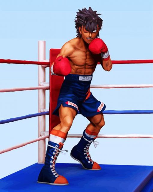 Ippo Makunouchi Anime Character paint by numbers