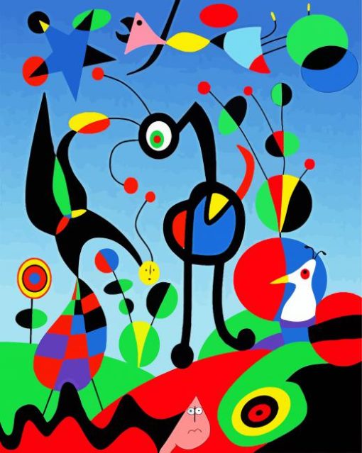 Joan Miro Abstract Art paint by numbers