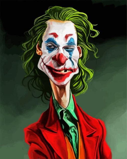 Joker Caricature paint by numbers