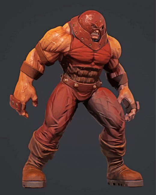 Juggernaut X Men Marvel paint by numbers