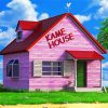 Kame Pink House Building paint by numbers