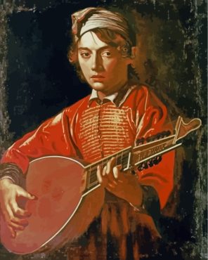 The Lute Player paint by number
