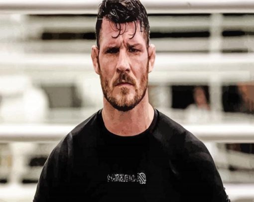 MMA Player Michael Bisping paint by number