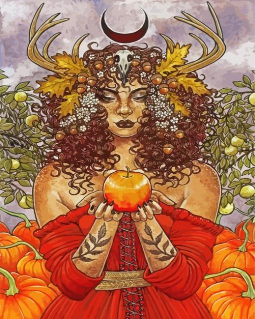 Magic Mabon Lady paint by numbers