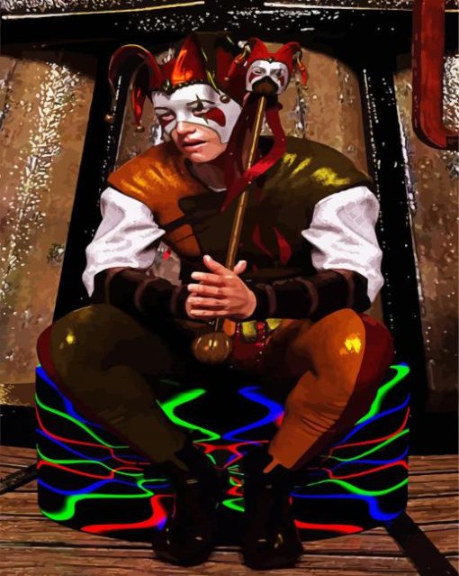 Male Jester Animation paint by numbers