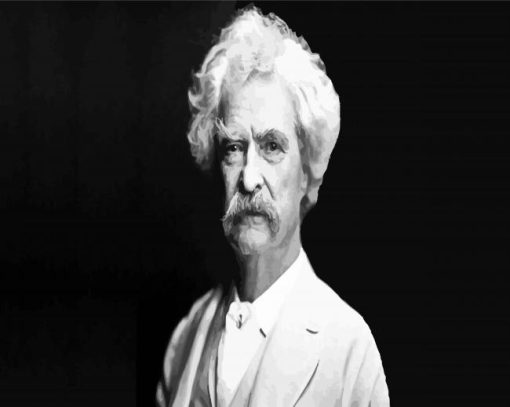 Author Mark Twain paint by numbers
