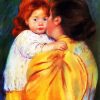 Maternal Kiss paint by number