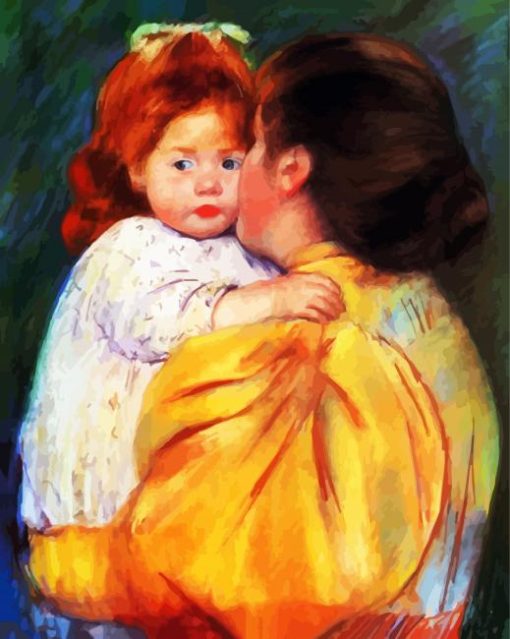 Maternal Kiss paint by number