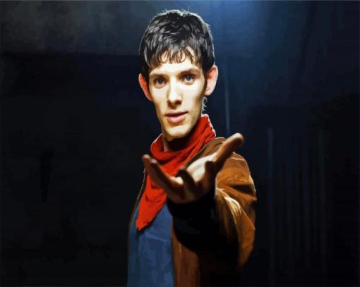 Merlin Colin Movie Character paint by numbers