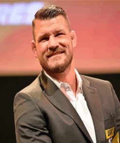 Michael Bisping MMA Fighter paint by number