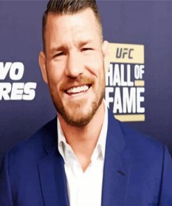 Michael Bisping Smiling paint by number