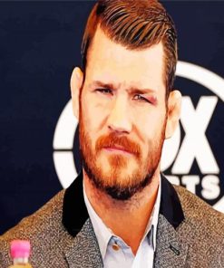 Michael Bisping paint by number