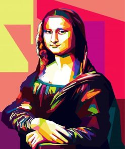 Mona Lisa Pop Art paint by numbers