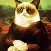 Mona Lisa Grumpy Cat Animation paint by numbers