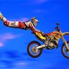 Motocross Jump Sport paint by numbers