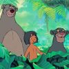 Mowgli And Bageera And Baloo paint by numbers
