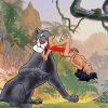 Mowgli And Bageera Anime paint by numbers