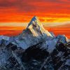 Everest Mountain Himalayas Landscape paint by numbers