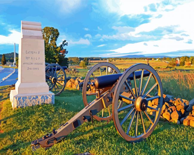 National Military Park Gettysburg paint by numbers