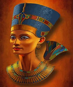 Nefertiti Egyptiain Queen paint by numbers