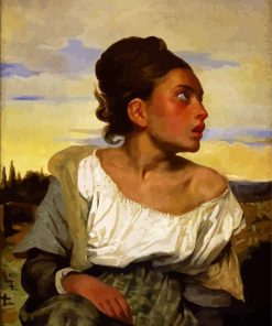 Orphan Girl At The Cemetery Delacroix paint by numbers