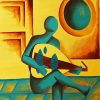 Man Playing Oud paint by numbers