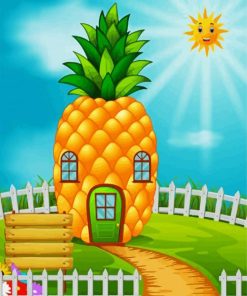 Pineapple House paipnt by numbers