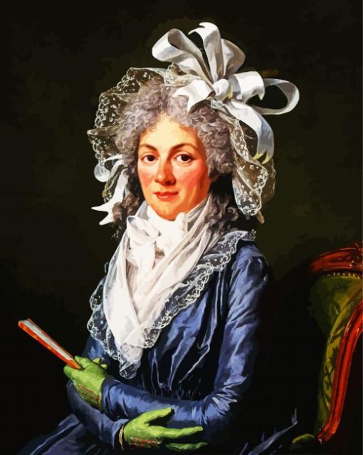 Portait of Madame De Genlis Guiard paint by numbers