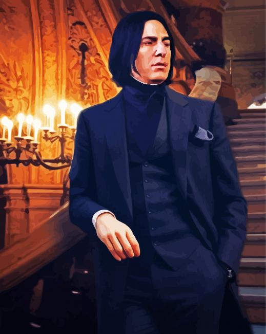 Professor Serevus Snape paint by numbers
