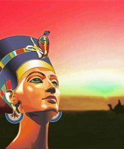 Queen Nefertiti Egypt paint by numbers