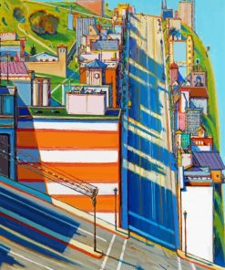 San Fransisco West Side Ridge BY Thiebaud paint by numbers