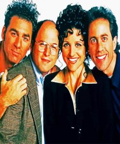 Seinfeld Cast Actors paint by numbers