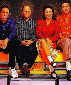 Seinfeld Cast Tv Serie Actors paint by numbers