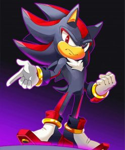 Shadow Sonic Anime paint by numbers