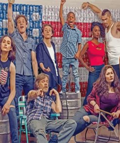 Shameless Cast Tv Show paint by numbers