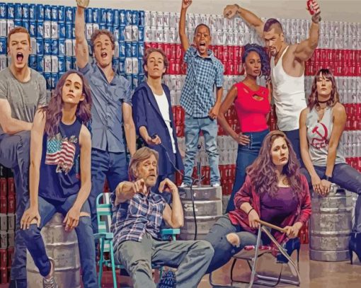Shameless Cast Tv Show paint by numbers