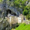Slovenia Predjama Castle paint by numbers