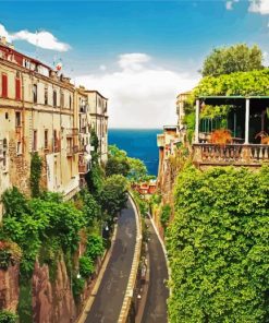 Sorrento Town Italy paint by numbers
