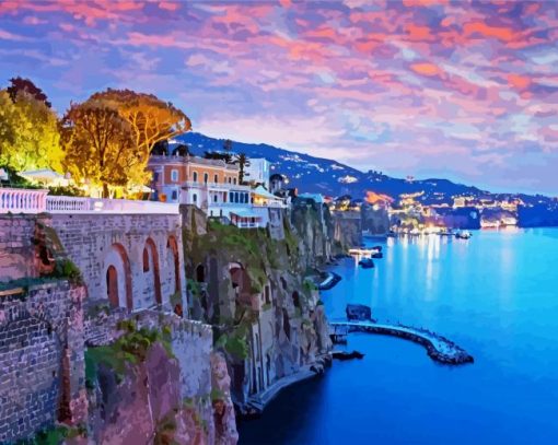 Sorrento City Italy paint by numbers